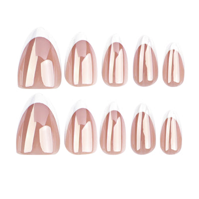 Puntas de Uñas Almendradas Color Sólido 30 Piezas Premium - Image 5