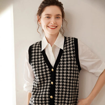 Chaleco de Punto Cashmere Elegante sin Mangas - Image 14