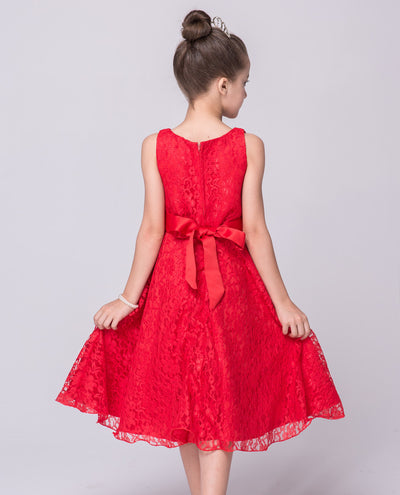 Vestido de Encaje Elegante para Niñas - Estilo Europeo y Americano - Image 23