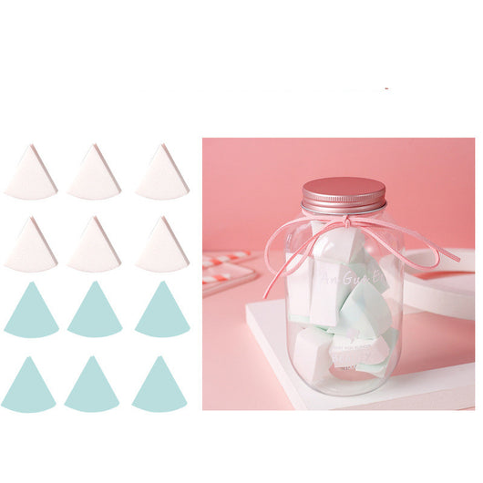 Set de Esponjas de Maquillaje: Beauty Egg, Cojín Abanico y Borla Triangular - Image 5