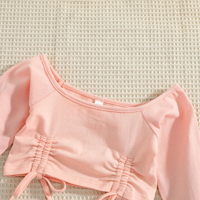 Blusa Infantil Otoño Algodón con Cordones y Mangas Largas - Image 10