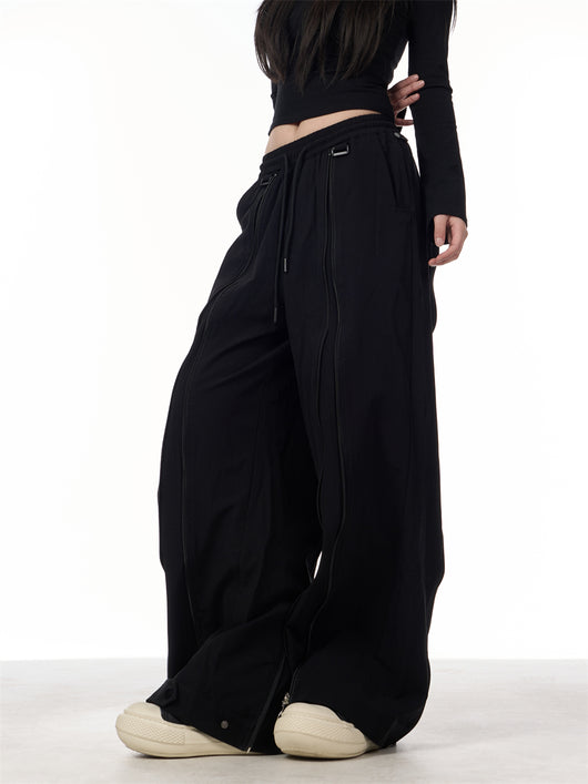 Pantalones Anchos de Patchwork para Mujer - Diseño Casual y Versátil - Image 22
