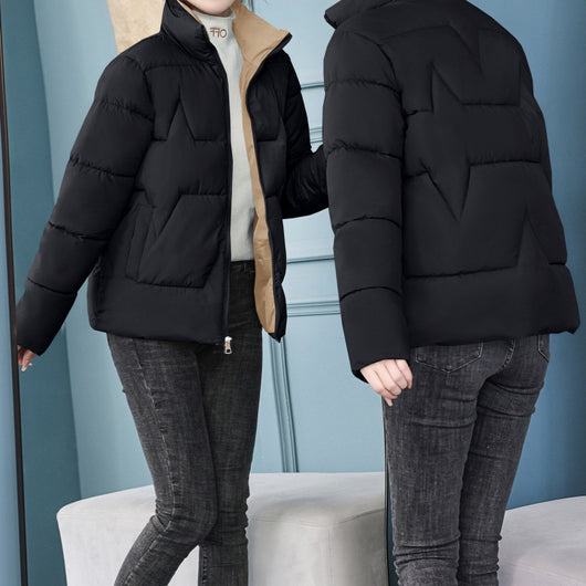 Chaqueta Corta de Algodón Estilo Coreano para Mujer - Image 3