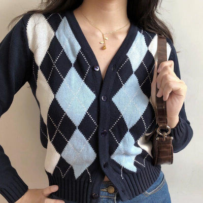 Cardigan Tejido Diamante Premium - Image 13