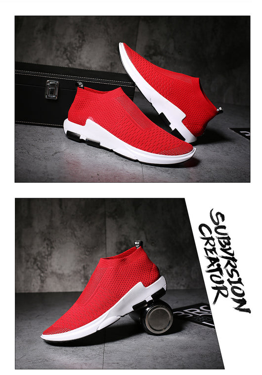 Zapatos Altos Elásticos Tipo Calcetín para Hombres Talla Grande - Image 9