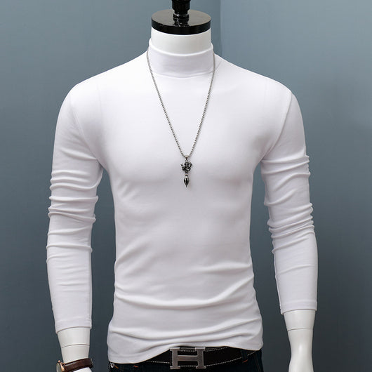 Polera de Algodón con Cuello Semifruncido de Manga Larga - Image 11