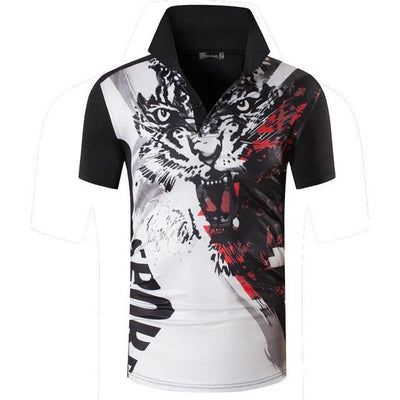Polo Deportivo Manga Corta Rojo para Golf y Tenis - Image 25