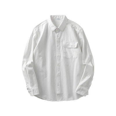 Camisa Blanca de Algodón Premium para Hombre con Bolsillos - Image 2