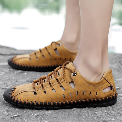 Zapatos Casuales de Cuero con Suela Suave para Exterior - Image 4