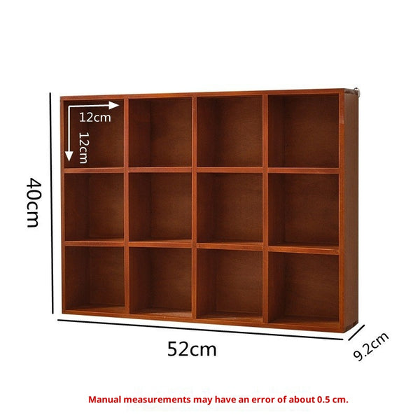 Gabinete Retro de Madera Maciza con 12 Compartimentos para Tazas - Image 5