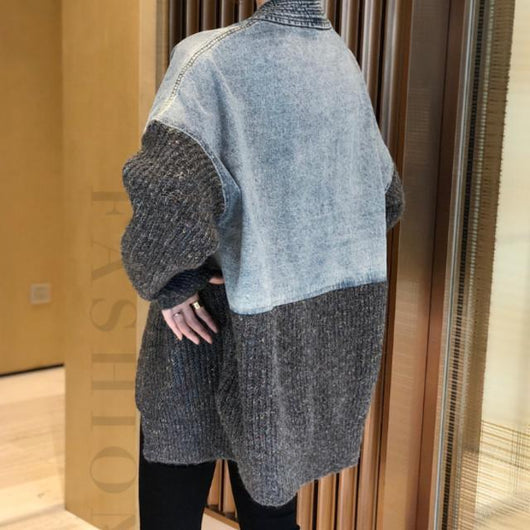 Cardigan de Punto con Costuras de Diseño para Mujer - Image 11
