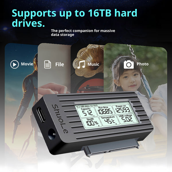 Cable Adaptador USB 3.2 para Disco Duro SSD - Conversor de Alta Velocidad