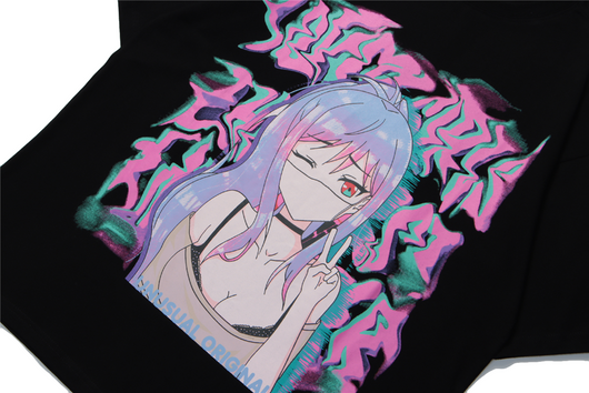 Camiseta de Pareja Cuello Redondo Manga Corta Estilo Urbano - Image 25