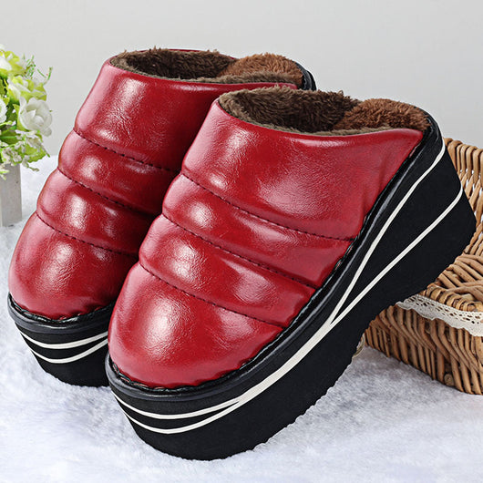 Pantuflas de Invierno para Casa con Tacón Alto, Suela Gruesa y Antideslizante - Image 20