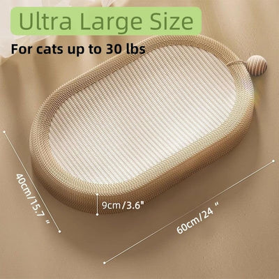 Rascador de Sisal Extragrande para Gatos con Diseño Acogedor y Cama Integrada - Image 4