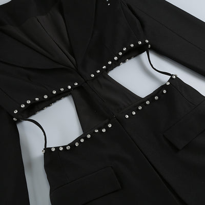 Conjunto Dos Piezas Ajustado con Cutout y Strass - Manga Larga Reductora - Image 32