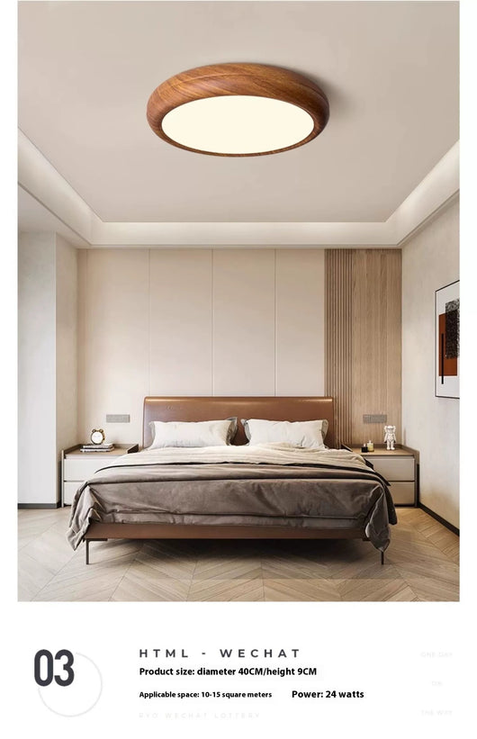 Lámpara de Techo Dormitorio Diseño Moderno Tonos Nogal - Image 27