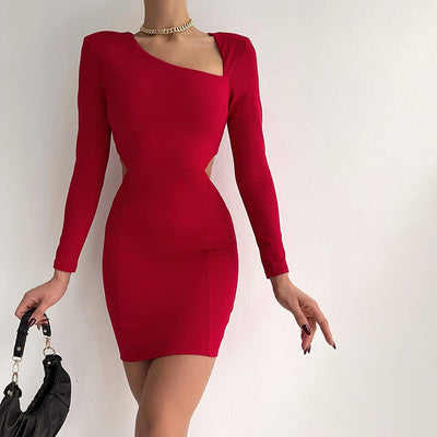 Vestido Ajustado Elegante con Escote Redondo y Detalles Hueco - Image 14