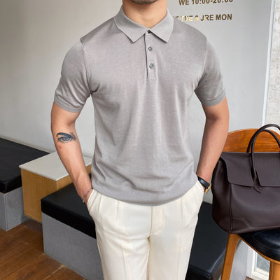 Camisa Casual de Manga Corta con Solapa para Hombre - Image 9