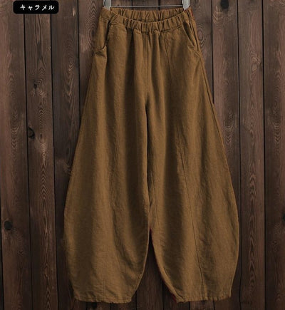 Pantalones Holgados Cintura Ajustada Talla Grande para Mujer - Image 15