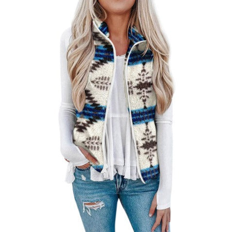 Chaleco Navideño de Felpa para Mujer con Estampado Festivo - Image 6