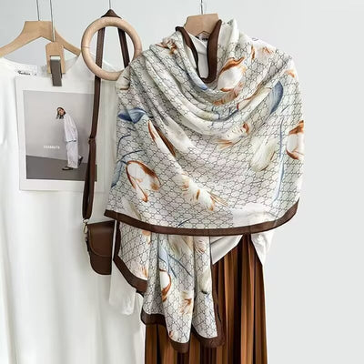 Foulard de Algodón y Lino Ligero - Pareo Sedoso Protección Solar para Playa y Viajes - Image 15