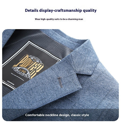 Blazer Ejecutivo de Color Sólido para Hombre - Image 20