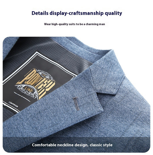 Blazer Ejecutivo de Color Sólido para Hombre - Image 20