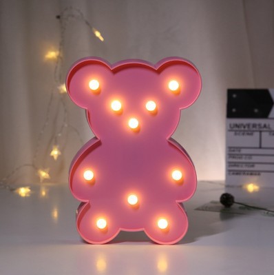 Lámpara Decorativa de Pared con Letras del Alfabeto y Luz Nocturna