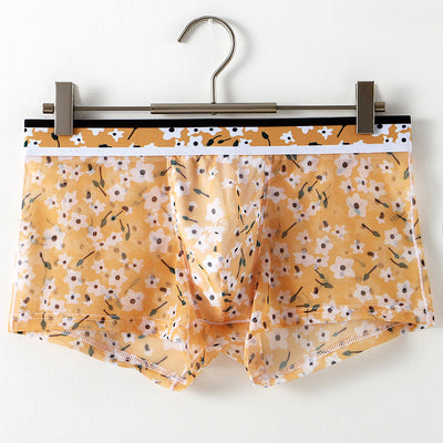 Ropa Interior Masculina de Malla Transparente con Estampado Floral - Image 3