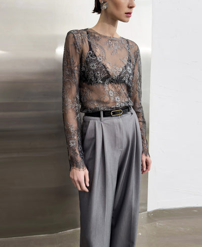 Blusa de Encaje Elegante y Sensual Estilo Francés - Image 15