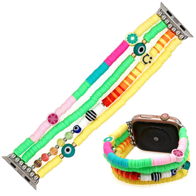 Correa de Reloj Artesanal en Cerámica Suave - Diseño Multicolor Negro - Image 18