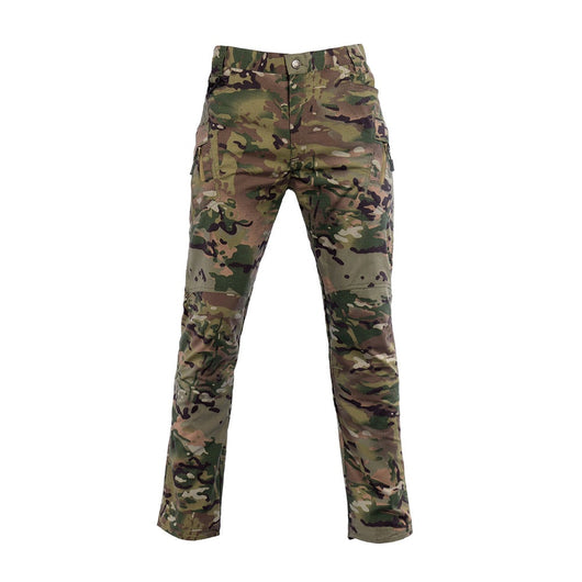 Pantalones Cargo Rectos Transpirables Resistentes a Rasguños con Múltiples Bolsillos - Image 9