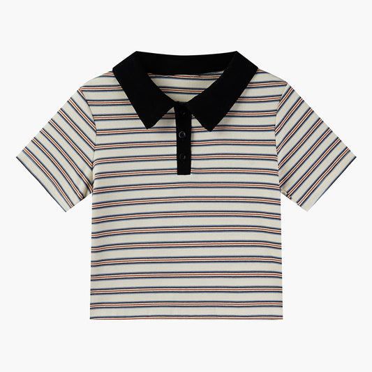 Playera Delgada Minimalista de Manga Corta - Talla Pequeña