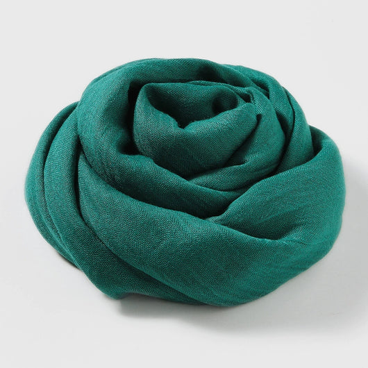Pañuelo Artístico de Algodón y Lino - Colores Sólidos Elegantes - Image 45
