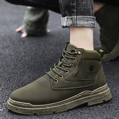 Zapatillas Altas Estilo Coreano para Hombre - Diseño Trendy - Image 9
