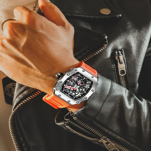 Reloj de Pulsera Hombre Calavera Correa Silicona Cuarzo - Image 15