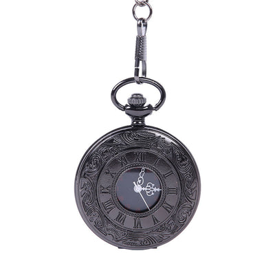 Reloj de Bolsillo Clásico con Grabado de Encaje Romano - Image 12