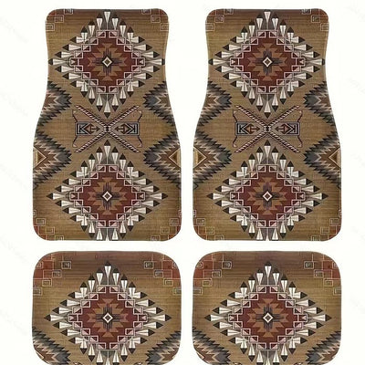 Tapete Bohemio Vintage para Auto - Alfombra Estilo Étnico - Image 3