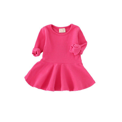 Vestido Infantil Primavera Otoño - Algodón Puro con Volantes, Manga Larga - Image 14