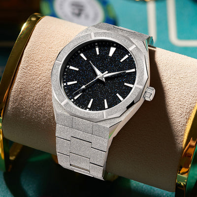 Reloj de Negocios para Hombre Acero Inoxidable Mate con Esfera Luminosa - Image 2