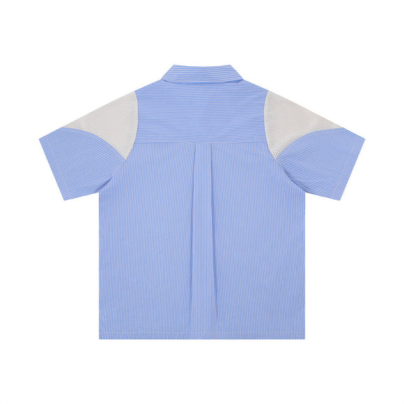 Playera Deportiva Hombre Rayas Verticales Transpirable Corte Holgado