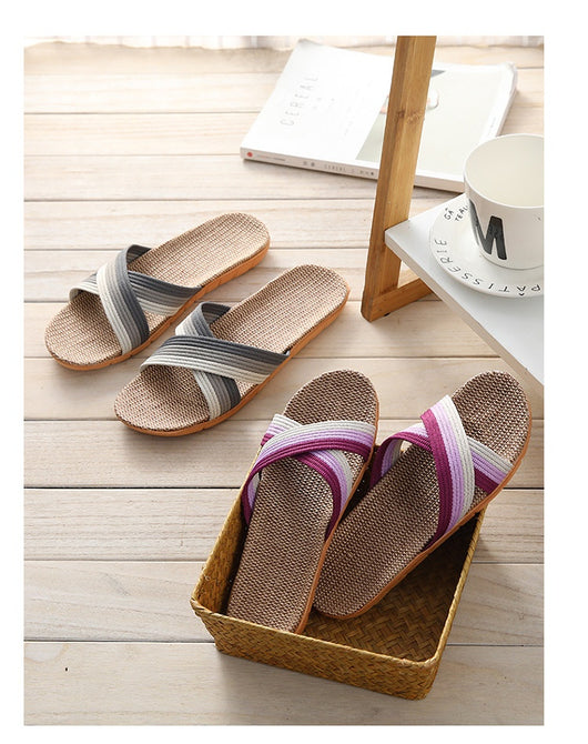 Pantuflas de Lino para Pareja - Cómodas para Casa con Suela Gruesa - Image 21