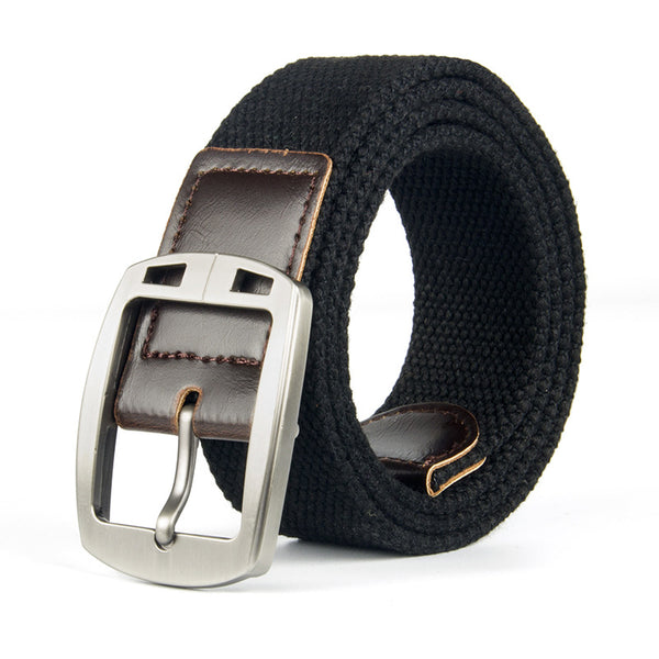 Cinturón de Lona con Hebilla de Pasador - Estilo Casual - Image 8