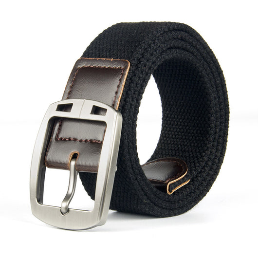 Cinturón de Lona con Hebilla de Pasador - Estilo Casual - Image 8