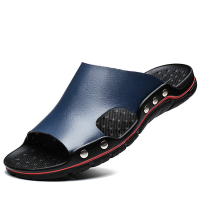 Sandalias de Cuero para Hombre Verano - Cómodas, Antideslizantes y Talla Grande - Image 13