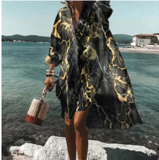 Vestido Camisero Elegante de Moda Europea y Americana - Image 12