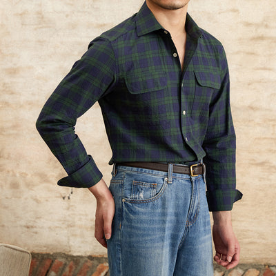 Camisa Casual de Cuadros Seersucker para Verano - Image 5