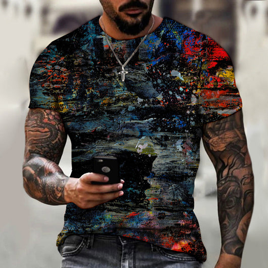 Remera Casual Hombre Estampado Digital 3D - Image 20