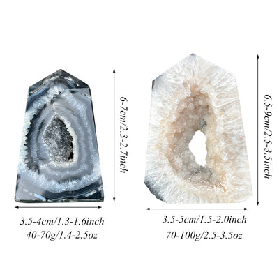 Pilar de Cristal Ónix Negro Natural Shi Ying - Image 4